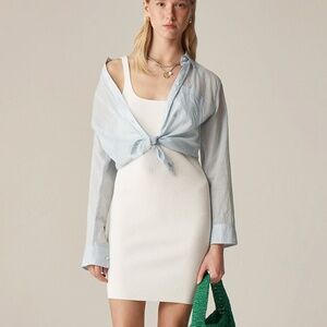 J Crew Mini Sweater-Dress Ivory Small